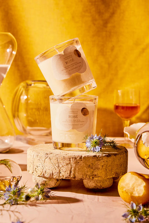 Rose' Wine Candle