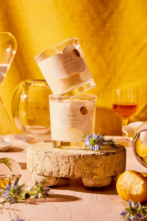 Rose' Wine Candle