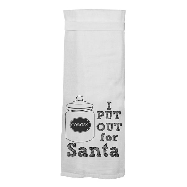 I Put Out For Santa - Funny Christmas Kitchen Towel