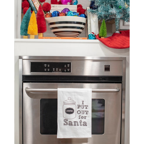 I Put Out For Santa - Funny Christmas Kitchen Towel