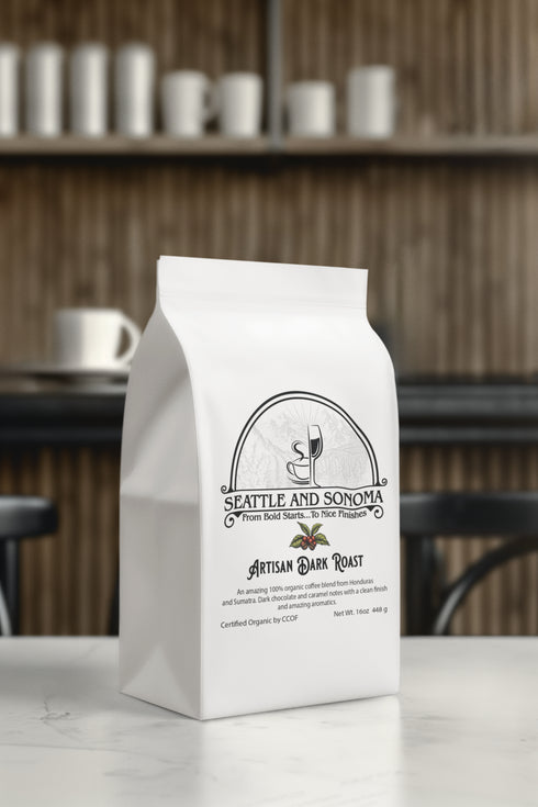 Seattle and Sonoma Whole Bean 100% Organic Coffee