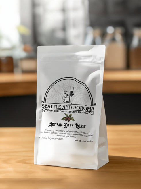 Seattle and Sonoma Whole Bean 100% Organic Coffee