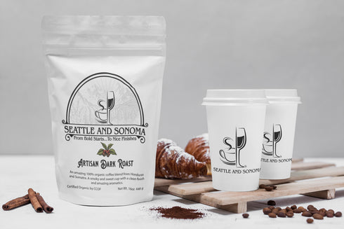 Seattle and Sonoma Whole Bean 100% Organic Coffee
