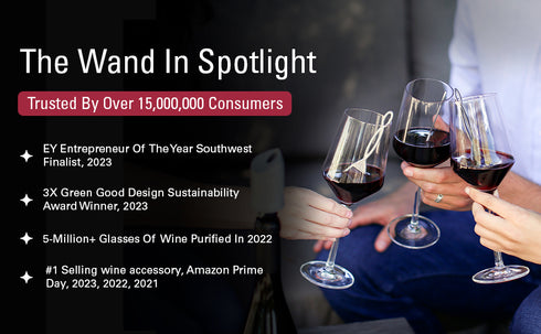 No More Wine Headaches! Wine Wand Sulfite Remover – Singles