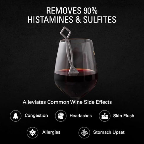 No More Wine Headaches! Wine Wand Sulfite Remover – Singles