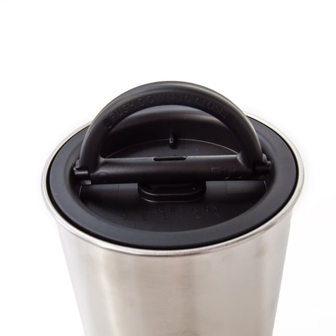 Airscape Coffee and Food Storage Canister – Stainless Matte Black