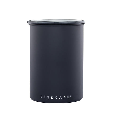 Airscape Coffee and Food Storage Canister – Stainless Matte Black