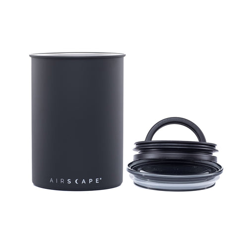 Airscape Coffee and Food Storage Canister – Stainless Matte Black