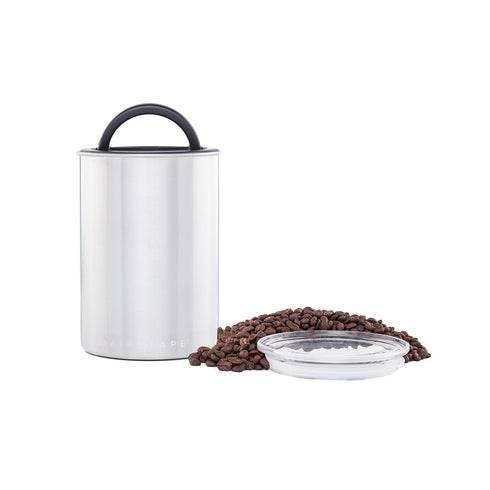 Airscape Coffee and Food Storage Canister – Brushed Steel