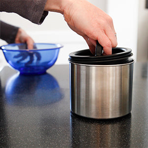 Airscape Coffee and Food Storage Canister – Brushed Steel