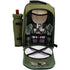 Alpine Two Person Picnic Back Pack with Wine Tote in Black or Olive