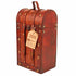 Chateau 2 Bottle Antique Wooden Wine Box