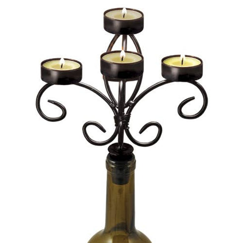 Wine Bottle Candelabra