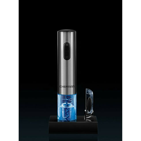 Electric Wine Bottle Opener w/ Rechargeable Battery, Charging Stand and Foil Cutter