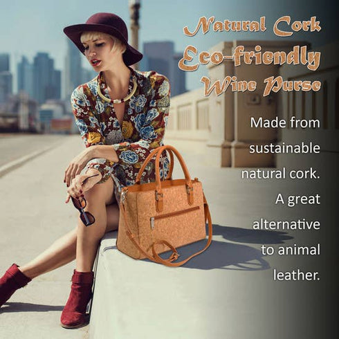 Cork Drink Purse Insulated with Bladder Bag