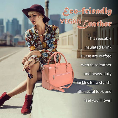 Rose Gold Drink/ Wine Purse Insulated with Bladder Bag