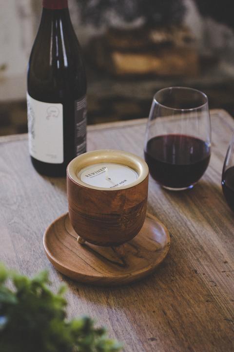 Wooden Candle Coaster Plate