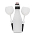 Beach Glass Wine Cozy Carrier - Black and White